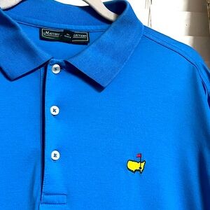 Masters Collection Blue Pima Cotton Polo L